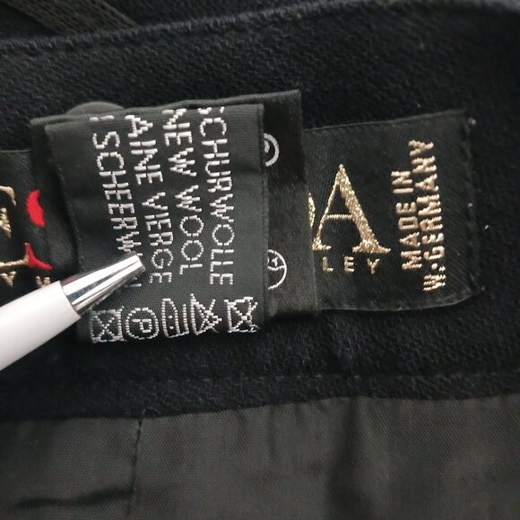 ESCADA by Margaretha Ley Skirt Womens 40 Black New Wool Classic Lined Germany - Picture 12 of 12